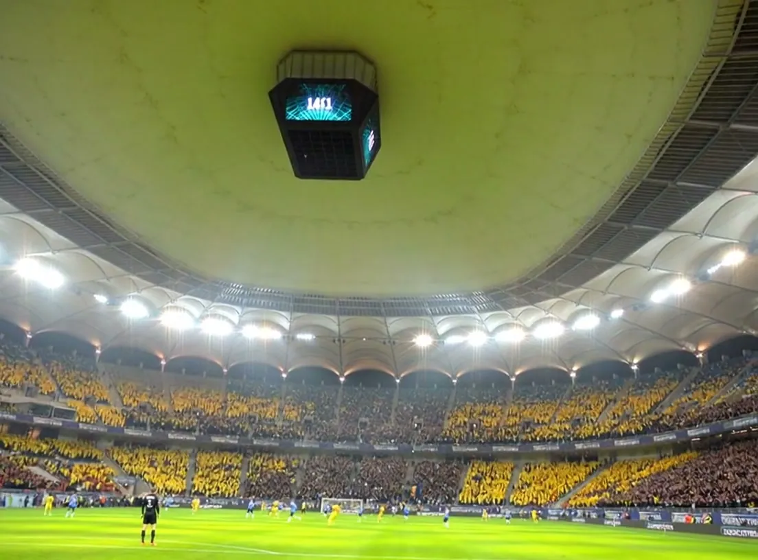 General view of the National Arena Bucharest interior on event day