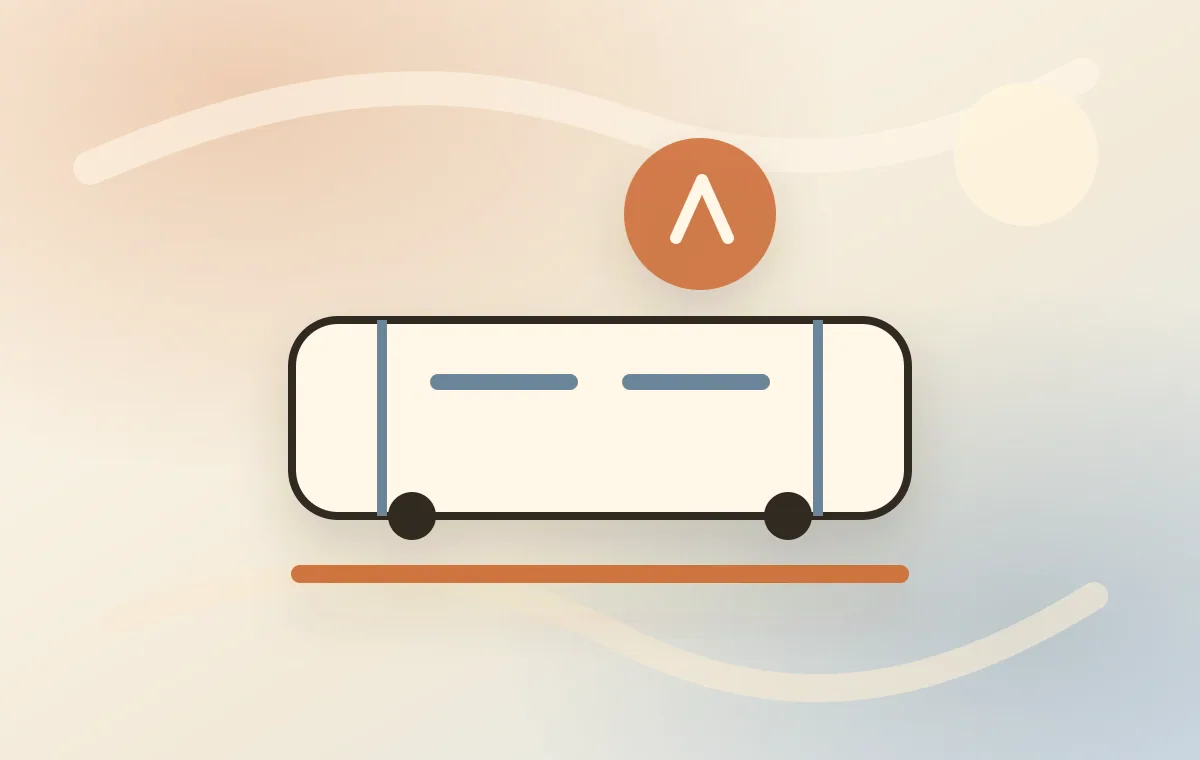 Illustration with metro and city landmarks for accommodation in Piata Muncii